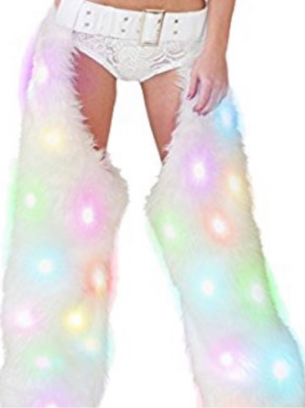 J. Valentine Faux Fur Light Up Chaps